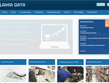 Tablet Screenshot of laihiadata.fi